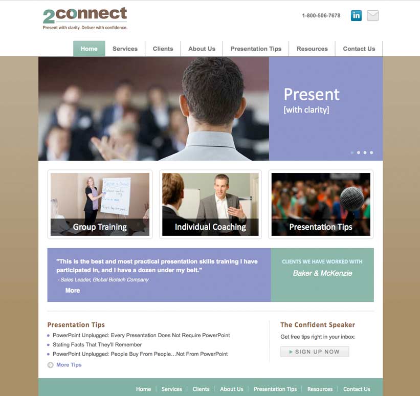 Website Design And Development For Training Company Evolution Design